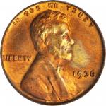 1936 Lincoln Cent. FS-101. Doubled Die Obverse. MS-64 RD (PCGS). CAC.
