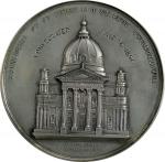 1864 Cathedral of St. Peter and St. Paul, Philadelphia Medal. By Anthony C. Paquet. Silvered White M