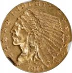 1913 Indian Quarter Eagle. MS-62 (NGC).