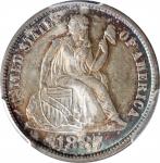 1887-S Liberty Seated Dime. MS-66 (PCGS).