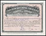 New Zealand: Union Steam Ship Company of New Zealand Ltd., £1 preference shares, London Register, 19