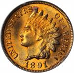 1891 Indian Cent. MS-65 RD (PCGS). OGH.
