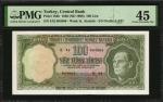 TURKEY. Central Bank. 100 Lira, 1930 (ND 1969). P-182b. PMG Choice Extremely Fine 45.
