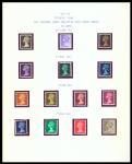 Foreign CountriesGreat Britain 1967 - 1970 stamp collection on loose leaf stamp album, with duplicat