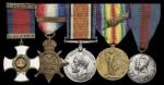 A scarce 1914 operations D.S.O. group of five awarded to Major A. L. P. Griffith, Royal Artillery, w