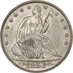 1853 Liberty Seated Half Dollar. Arrows and Rays. WB-101. MS-65 (NGC).