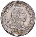Italian mints. PALERMO Ferdinando III (1759-1816) Mezzo tarì 1796 - MIR 627 AG (g 1 27) Minimi graff