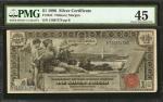 Fr. 224. 1896 $1 Silver Certificate. PMG Choice Extremely Fine 45.