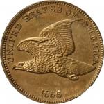 1856 Flying Eagle Cent. Snow-9. Proof-63 (NGC).