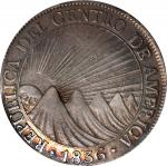 GUATEMALA. Central American Republic. 8 Reales, 1836-NG M. Nueva Guatemala Mint. PCGS EF-45.