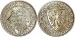 1927-A德国魏玛3马克银币，PCGS MS65 微黄色包浆