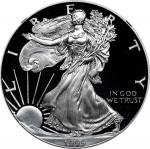 1999-P Silver Eagle. Proof-70 Ultra Cameo (NGC).