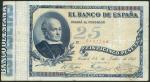 El Banco de Espana, 25 pesetas, 25 July 1893, serial number 5161806, blue on pale yellow, portrait G