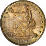 1877 Trade Dollar. MS-63 (PCGS). CAC--Gold Label. OGH.
