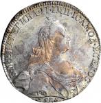 RUSSIA. Ruble, 1776-CNB RY. St. Petersburg Mint. Catherine II (the Great). PCGS MS-62 Gold Shield.