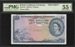 BRITISH CARIBBEAN TERRITORIES. British Administration. 2 Dollars, 1953-64. P-8s. Specimen. PMG About