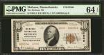 Methuen, Massachusetts. $10  1929 Ty. 2. Fr. 1801-2. The Methuen NB. Charter #12800. PMG Choice Unci