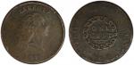 UNITED STATES: AE cent, 1793, KM-11, Chain type, variety with Periods, environmental damage, PCGS gr