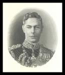 Fiji, two facing vignettes in black and white of a portrait of George VI similar to the portrait of 