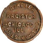 Illinois--Chicago. Undated (1861-1865) A. Meyer. Fuld-150AL-1a. Rarity-6. Copper. Plain Edge. EF-45 