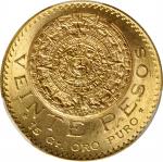 MEXICO. 20 Pesos, 1921/11. Mexico City Mint. PCGS MS-64.