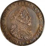 1630-KB年匈牙利 1塔勒。克雷姆尼兹铸币厂。费迪南德二世。HUNGARY. Taler, 1630-KB. Kremnitz Mint. Ferdinand II. PCGS AU-50 Gol
