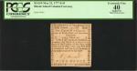 RI-269. Rhode Island. May 22, 1777. $1/8. PCGS Currency Extremely Fine 40 Apparent. Minor Restoratio
