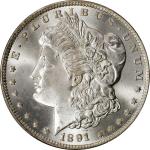 1891-CC Morgan Silver Dollar. VAM-3. Top 100 Variety. Spitting Eagle. MS-66 (PCGS).