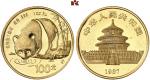 1987年熊猫纪念金币1盎司 完未流通 CHINA, 100 Yuan, 1987