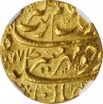 INDIA. Mughal Empire. Mohur, AH 1077 (1667). Aurangabad Mint. Muhayyi-Ud-Din Muhammad Aurangzeb Alam
