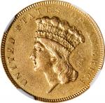 1854-O Three-Dollar Gold Piece. Winter-2. AU Details--Cleaned (NGC).
