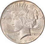 1924-S Peace Silver Dollar. MS-63 (NGC).