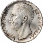 ITALY. 10 Lire, 1927-R. Rome Mint. NGC MS-64+.