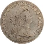 1802 Draped Bust Half Dollar. O-101, T-1, the only known dies. Rarity-2. Fine-12 (PCGS). CAC.