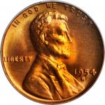 1954-S Lincoln Cent. MS-67 RD (PCGS).
