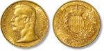 1891年摩纳哥阿尔伯特王子像100法郎金币一枚，32.2g，原光未使用
