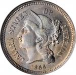 1865 Nickel Three-Cent Piece. MS-65 (NGC).