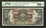 VENEZUELA. Banco de Maracaibo. 10 to 500 Bolivares, ND (1925-35). P-S226s to S229s. Specimens. PMG C