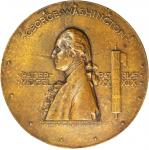 1889 Inaugural Centennial Medal. Cast Bronze. 115.5 mm. By Augustus Saint-Gaudens. Musante GW-1135, 