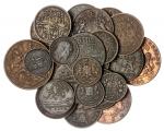 East India Company and British India, miscellaneous copper coins (23), including Half-Annas (3), 183