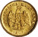 MEXICO. Peso, 1903-Mo M. Mexico City Mint. PCGS MS-64+ Gold Shield.