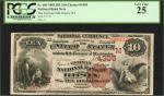 Ripon, Wisconsin. $10 1882 Brown Back. Fr. 484. The German NB. Charter #4305. PCGS Very Fine 25.