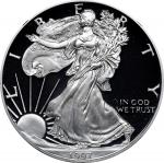 1997-P Silver Eagle. Proof-70 Ultra Cameo (NGC).