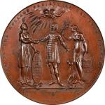 1906 Recognition of the United States by Frisia Medal. Holland Society of New York Replica. After Be