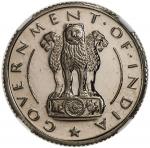 India - Republic. INDIA: ¼ rupee, 1953(c), KM-5, NGC graded Proof 66, RR,  ex Arvind Sanghvi Collect