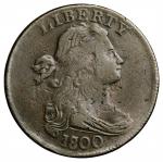 1800/1798 Draped Bust Cent. S-190. Rarity-3. Style I Hair. VF-20, Porosity, Minor Marks.