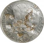 SPAIN. 8 Reales, 1817-M GJ. Madrid Mint. Ferdinand VII. PCGS Genuine--Chopmark, EF Details.