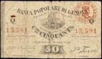 ITALY. Banca Popolare di Genova. 50 Centesimi, 1871. P-Unlisted. Fine.