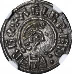 GREAT BRITAIN. Penny, ND. Kings of Wessex, Aethelred I, 865-871. NGC AU Details--Environmental Damag