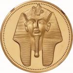エジプト(Egypt), 1986, 金(Au), 100ﾎﾟﾝﾄﾞ Pounds, NGC PF67 ULTRA CAMEO, プルーフ, Proof, 古代芸術品 ツタンカーメン像 100ポンド金
